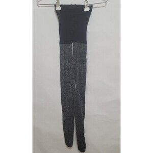 Black and silver preworn tights size small